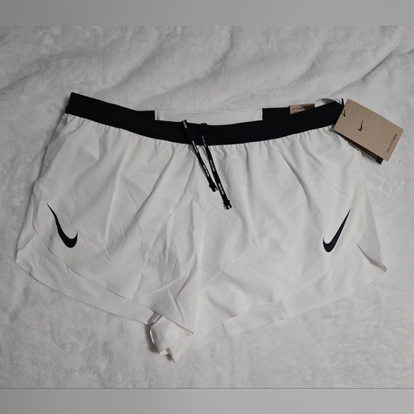 Nike Other - Nike AeroSwift Dri-FIT White ADV 2" Brief-Lined Running Shorts Men Large $90
